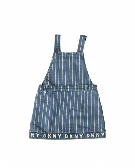 dkny overall jean skirt - 6X