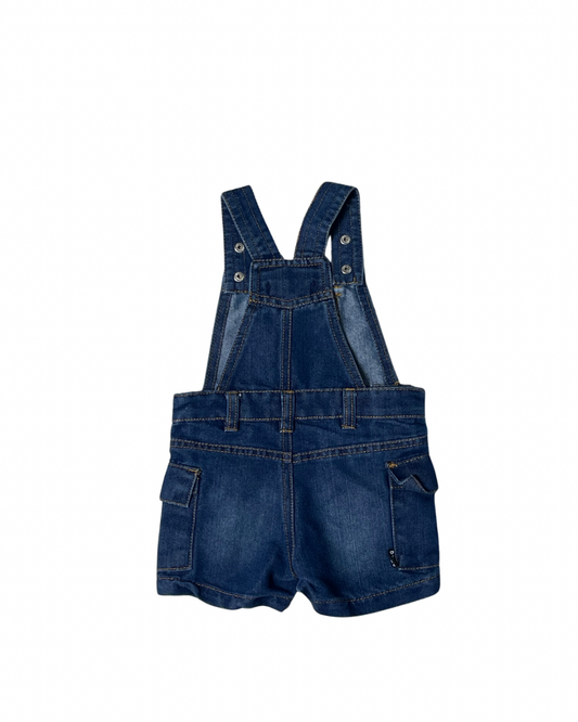 dkny overall jean shorts - 12M