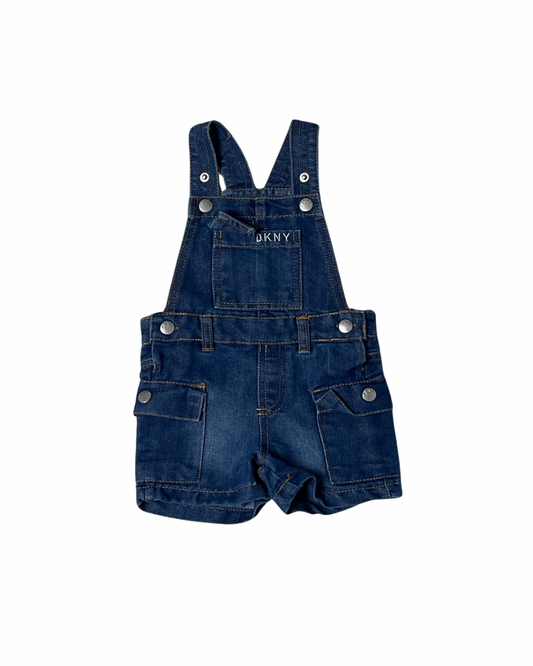 dkny overall jean shorts - 12M