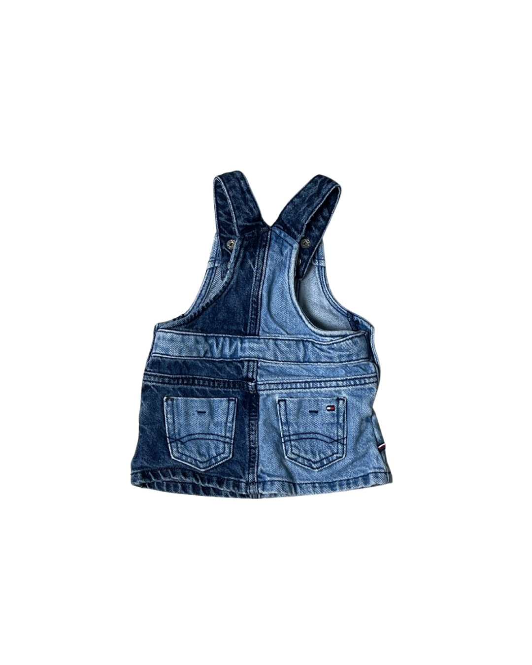 tommy hilfiger overall jean skirt - 3/6M