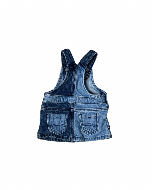 tommy hilfiger overall jean skirt - 3/6M