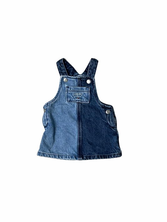 tommy hilfiger overall jean skirt - 3/6M