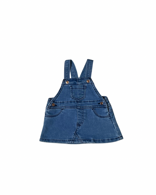 bcbg girls overall jean skirt - 3M